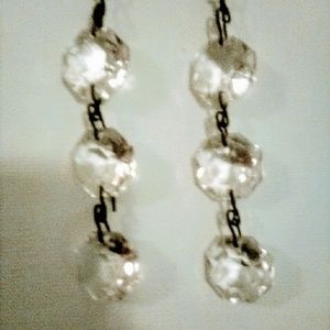 Upcycle, Vintage Crystal Chandelier Earrings